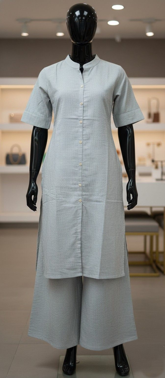 Co-ord Set - Cotton Khadi "Effortless Elegance, Everyday Comfort"