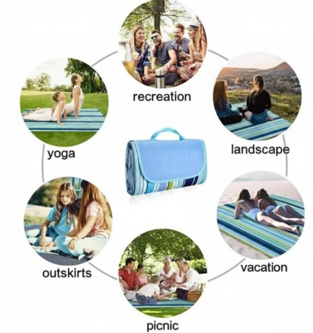Outdoor, Indoor Mat, Best for Picnic, Travel, Outdoor, Camping, Hiking- Waterproof & Sand Resistant